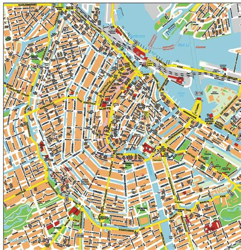 amsterdam city centre map|detailed map of amsterdam.